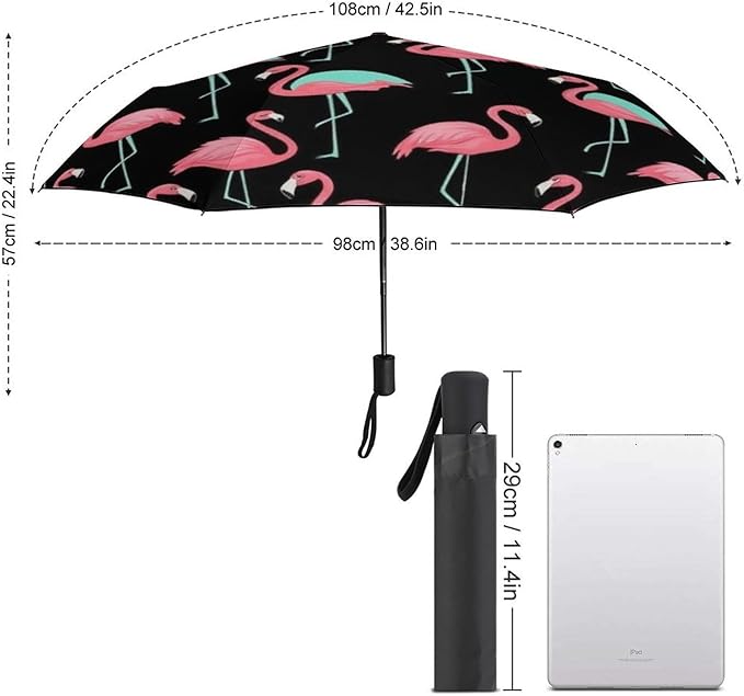 Fashion 3 Fold Sunny Rain Sunscreen Umbrella Portable Automatic Umbrella