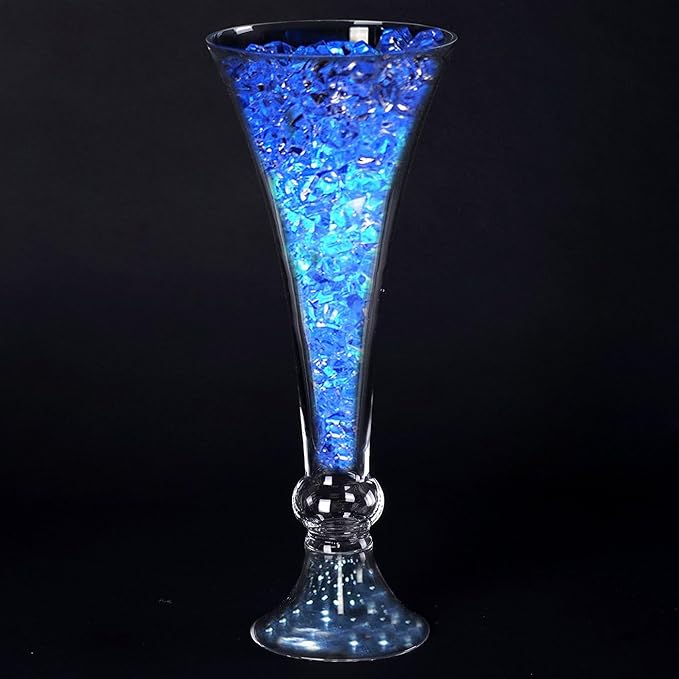 Efavormart 18'' | Pack of 4 Trumpet Glass Vase