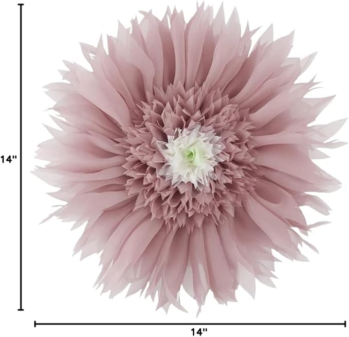 3D Flower Pillow Cute Decorative Round Throw Pillows Handmade Daisy Velvet Pillowcase Boho Farmhouse Accent Cushion for Couch Bed Living Room Bedroom Home Decor Gift 14Inch Rose Gold