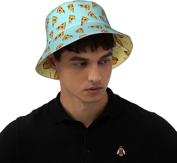 Hat Reversible Fisherman Hats Double Sided Wearing for Women Men Boys Girls