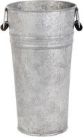 Fallen Fruits OZ33 Large Old Zinc Vase, Silver