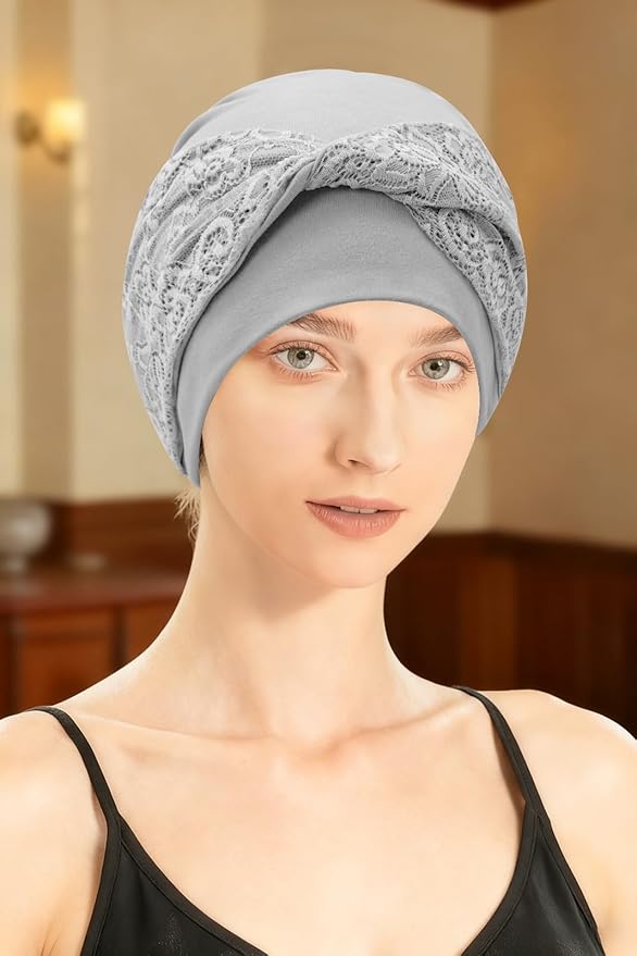XYIYI Knot Chemo Headwear for Womens Cancer Patients, Stretchy Chemotherapy Headwraps Beanie Hats