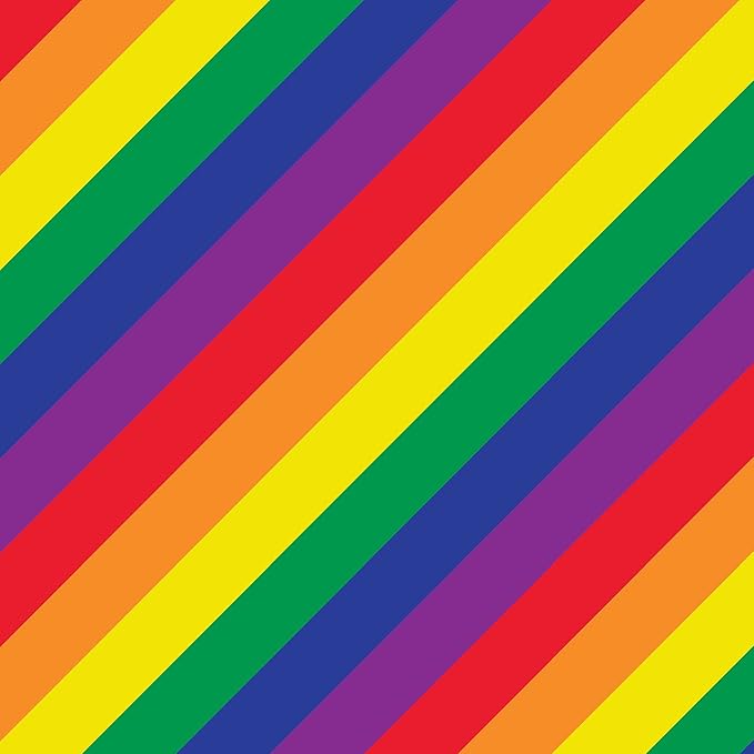 Jillson Roberts Bulk Gift Wrap, Everyday Gift Wrapping Supplies, Rainbow Stripe, 1/2 Ream 417 feet x 30 inches
