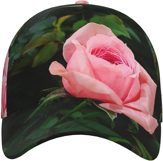 Rose Baseball Cap Flower Snapback Cap for Women Hats Floral Baseball Hat Women's Baseball Caps