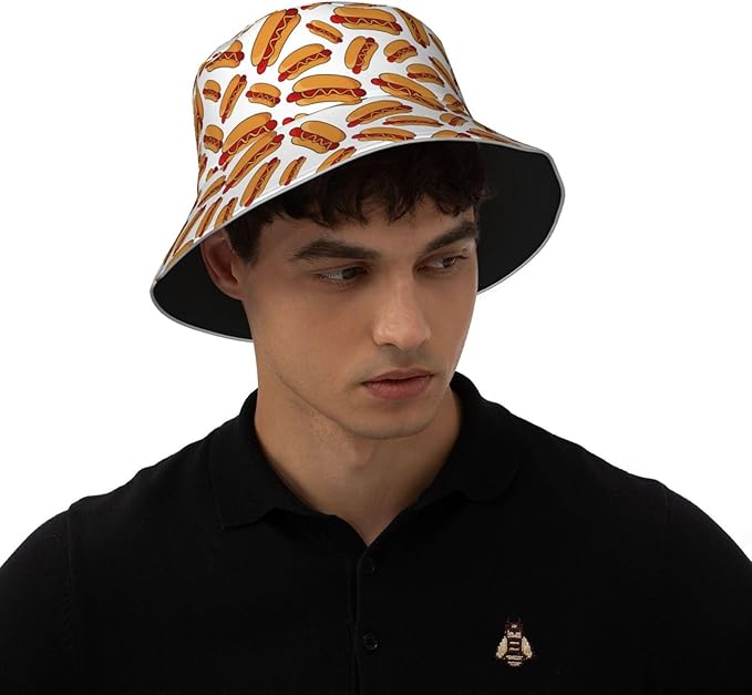 Bucket Hat for Women Men, Summer Print Hat Travel Packable Sun Cap Outdoor Hat for Women and Men