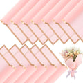 Yahenda 420 Sheet Flower Wrapping Papers Flower Bouquet Paper with Gold Edge Korean Style Bouquet Wrapping for Floral Supplies Wedding Anniversary DIY Gifts, 23 x 23 Inch(Pink)