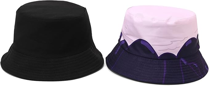Mashiaoyi Unisex Print Double-Side-Wear Reversible Bucket Hat
