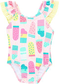 RuffleButts® Baby/Toddler Girls Ruffle Strap One Piece Swimsuit w/UPF 50+ Sun Protection
