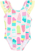 RuffleButts® Baby/Toddler Girls Ruffle Strap One Piece Swimsuit w/UPF 50+ Sun Protection