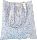 Cotton Canvas Tote Bag Reusable Soft Grocery Cloth Bag Floral Shoulder Bag for Beach Travel Shopping