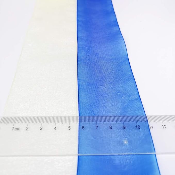 Chenkou Craft Solid Organza Ribbon Assorted 24 Yards Craft Bow Party Decoration Packing Ribbons (Mix, 2"(50mm))