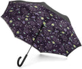 Totes Women's Inbrella Reverse-Close Folding Umbrella, Galaxy