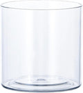 Clear Acrylic Vase for Centerpieces 3.9x3.9 Inch Cylinder Wide Mouth Vase for Flowers, Home Decorative, Office, Wedding Party