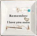 HOME SMILE Ceramic Ring Dish Jewelry Tray for Mom Sister Friends