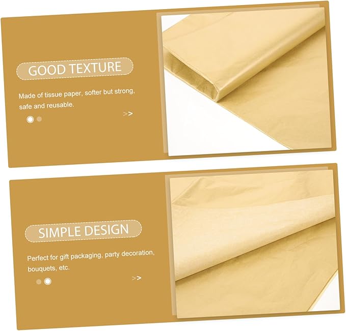 Gogogmee 20 Sheets Rose Gold Metallic Tissue Wrapping Paper Bulk for Packaging DIY Crafts Floral Bouquets Party Decorations Soft Reusable for Birthdays and Special Occasions