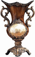 Elegant Large Vases Table Centerpiece for Kitchen Dining Living Room Home Decor, American Tall Big Resin Flowers Chinese Vases for Bedroom Decorations, Best Gift for Friends 14.96in ×9.4in