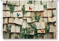7x5ft Vintage Bookshelf Backdrop Book Butterfly Backdrop Book Butterfly Background Newborn Kids Wedding Bridal Shower Photo Banner Portrait Props KUBYW001