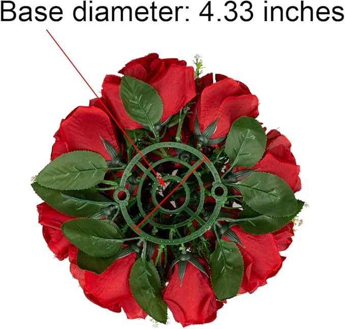 Flower Centerpieces for Wedding Tables: Wedding Table Decorations Crimson Flower Balls Centerpieces for Engagement Cerebration Party Center Pieces 10 Packs