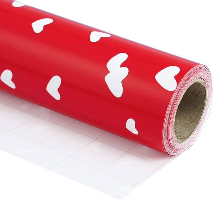 WRAPAHOLIC 30 Inch Valentine's Day Wrapping Paper Roll - 30 Inch x 33 Feet - Red Sweet Heart Wrapping Paper for Valentine's Day, Mother's Day, Birthday, Wedding, Bridal Shower
