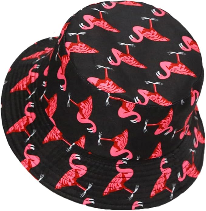 Malaxlx Bucket Hat Beach Sun Hat Fishing Hat for Women Men, Outdoor Travel Reversible Double Side Wear Fisherman Hat