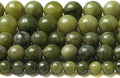 12MM 30PCS Natural Stone Chinese Green Jade Loose Beads for Jewelry Making DIY Bracelet Necklace