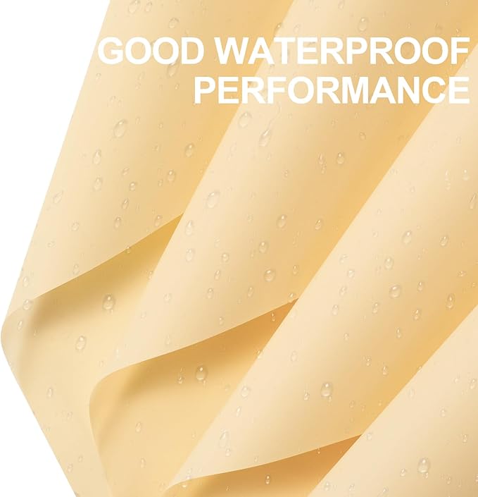 WRAPAHOLIC 20 Sheets Flower Wrapping Paper - 22.4 x 22.4 inch Pure Champagne Water-Resistant Floral Bouquet Wrapping Paper, Florist Supplies Packaging for Wedding Birthday Gift DIY