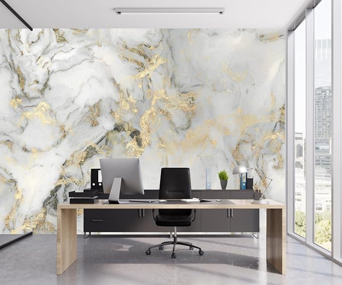 Abstract Marble Background Wall Mural Wallpaper Peel and Stick for Living Room Office 82"x57"