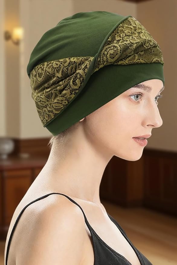 XYIYI Knot Chemo Headwear for Womens Cancer Patients, Stretchy Chemotherapy Headwraps Beanie Hats