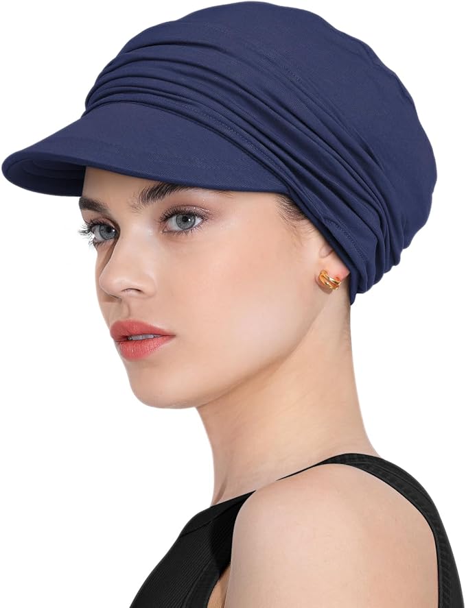 Chemo Headwear Viscose Newsboy Cap for Women Fall and Winter Hats