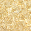 Efavormart Wonderland Rosette Premium Table Runners for Weddings Party Banquets Decor Fit Rectangle and Round Table - Champagne