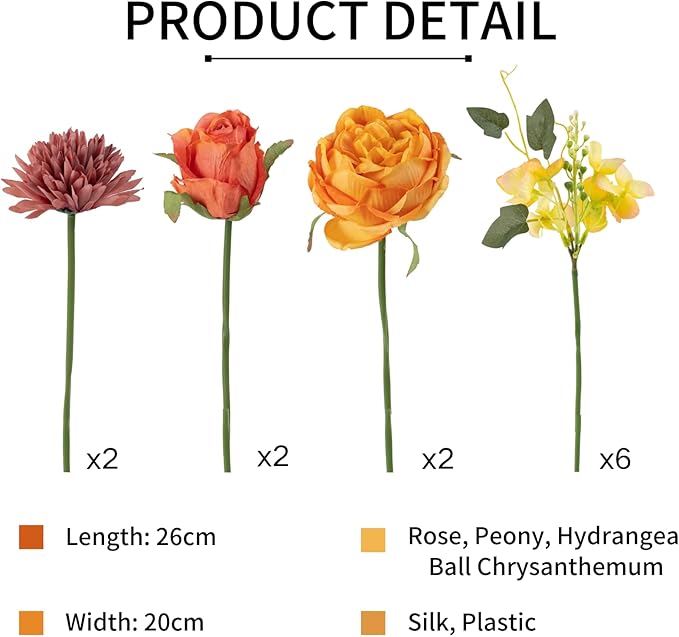 ASTRYAS 2Pcs Peonies Artificial Flowers Faux Peonies Fake Roses Bouquet Floral Arrangement for Spring Summer Centerpiece Table Wedding Party Home Decor, Purple Pink