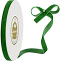 Green Velvet Ribbon - 3/8 Inch x 10 Yards for Gift Wrapping, Crafts, Christmas Decor, Bow Making, Vintage Fabric