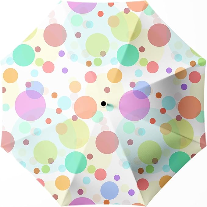 Small Compact Travel Automatic Folding Umbrella for Women, Portable Lightweight, Rain, Wind, UV Sun Shade