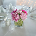 WGV 3 Inch Clear Square Cube Glass Votive Candle Holder Vase Bulk, Small Tiny Mercury Tea Light Terrarium Décor 3x3”, 24 Pieces
