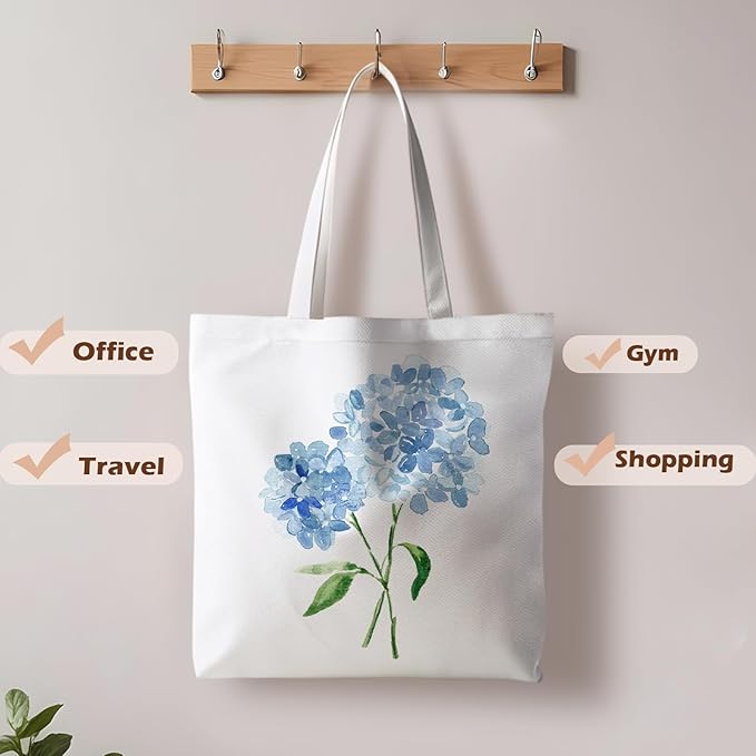Floral Tote Bag, Floral Bag for Women, Reusable Grocery Bags Shopping Bags