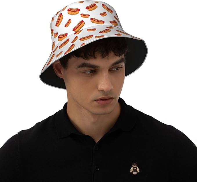 Bucket Hat for Women Men, Summer Print Hat Travel Packable Sun Cap Outdoor Hat for Women and Men