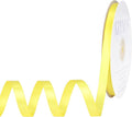 Lemon Yellow Satin Ribbon, Double Faced 3/8 Inch X 50 Yards, Premium Polyester Satin Ribbon for Gift Wrapping, Crafts, Wedding Party Decor