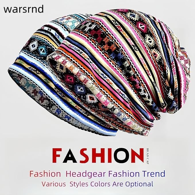 Women's Slouchy Beanie Hat Chemo Caps Cancer Headwear Hats Turban Baggy Sleeping Cap Boho Hats