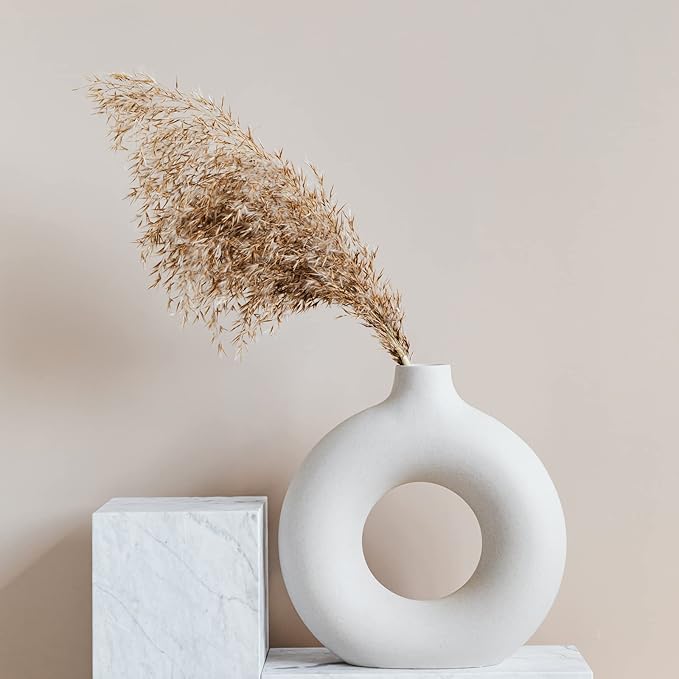 30 PCS Boho Decor, Fluffy Pompas Grass, Natural Dry Pampas Grass Small, Short Pampass Bulk for Boho Room Decor, Coffee Table Decor (17 inch )