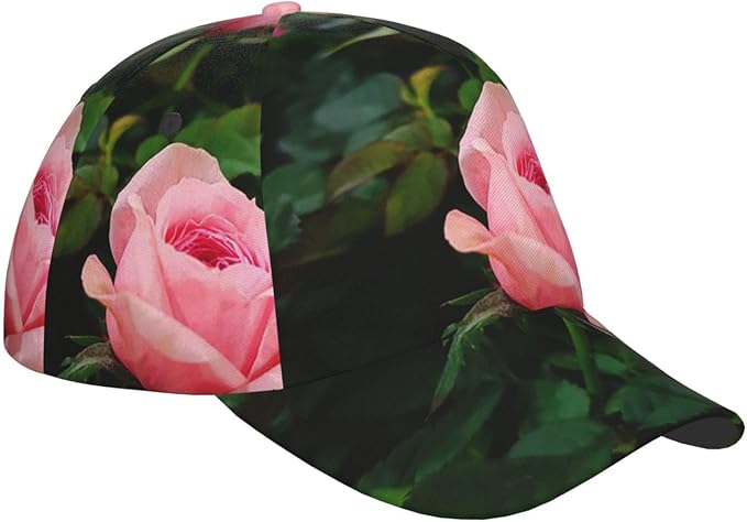 Rose Snapback Cap Womens Baseball Hats Flower Floral Sun Cap Women's Baseball Caps Cute Hats