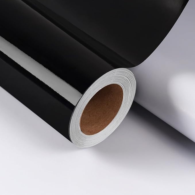 LaRibbons Black Metallic Wrapping Paper, 17 Inch X 33 Feet Premium Foil Gift Wrap for Christmas, Holiday, Wedding, Birthday & Celebration Gifts