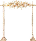 Ling's moment Wedding Arch Flowers - 6.5FT Floral Garland for Ceremony Arbor Backdrop Decoration - Artificial Rose Floral Swag for Sweetheart Table Birthday Party, Baby Shower, Beige Brown