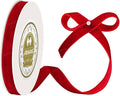 Red Velvet Ribbon 3/8 inches x 5 Yards for Gift Wrapping, Crafts, Christmas Tree, Christmas Wreath, Bow Making, Vintage Fabric Red Velvet Ribbon on The Spool for DIY