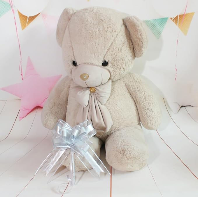 Large Bows for Gift Wrapping, Big Bow for Present, Wedding Decor, Christmas Gifts Decoration for Man, Birthdays, Valentine's Day, Anniversary(Sliver, 8 inches, 10 PCS)