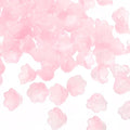 PATIKIL Glass Trumpet Flower Beads, 200 Pcs Gradient Flower Bead Charm for Jewelry Making DIY Craft, Bracelets, Earrings, Necklaces Decorations, Light Pink