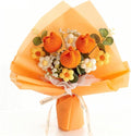 Crochet Flower Bouquet Handmade Knitted Sunflower Tulip Rose Daisy