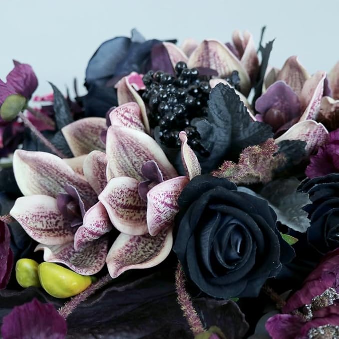 S_SSOY Wedding Bouquet Bride,Bride Bridal Bouquet Bridesmaid Artificial Flowers for Ceremony Anniversary Party Bridal Shower Decoration Wedding Bouquets (Phalaenopsis)