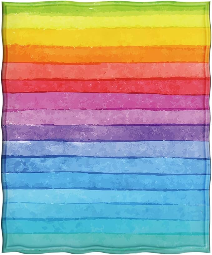 Jekeno Rainbow Gifts Blanket for Women Men, Tie Dye Colorful Throw Blankets Pride Gifts for LGBT Girls Boys Teens, Lesbian Gay Queer Decor for Home Bed Couch