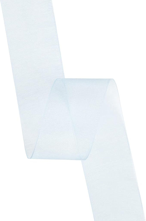 1-1/2 Inch Copen Shimmer Sheer Organza Ribbon Sheer Chiffon Ribbon 50 Yards-Roll Multiple Colors Available for Gift Wrapping Wedding Events Christmas Décor