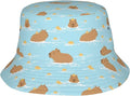 Cartoon Bucket Hat Summer Beach Travel Sun Hat Packable Fisherman Cap for Men Women